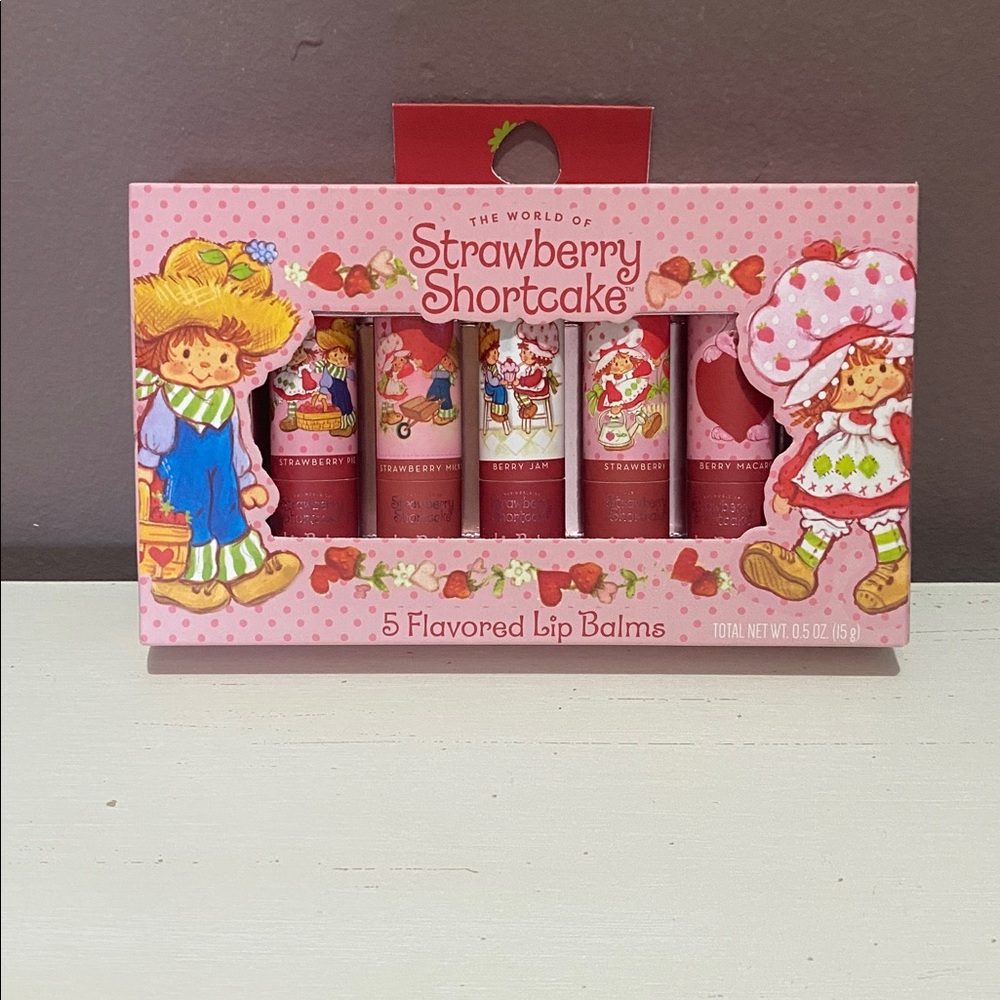 Strawberry Shortcake Flavored Lip Balms - 5 Piece